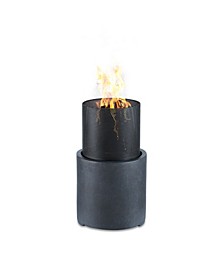 22" Wood Burning Faux Stone Fire Column