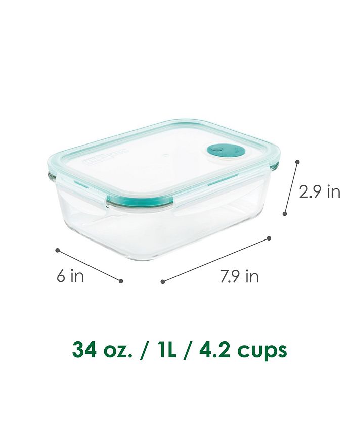 Lock N Lock Purely Better Vented Glass 22-Oz. Food Storage Container