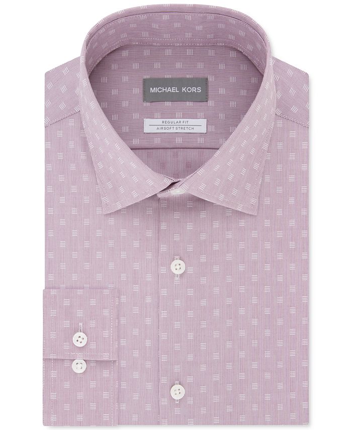 Michael Kors Men's ClassicFit Airsoft Stretch Performance Dress Shirt