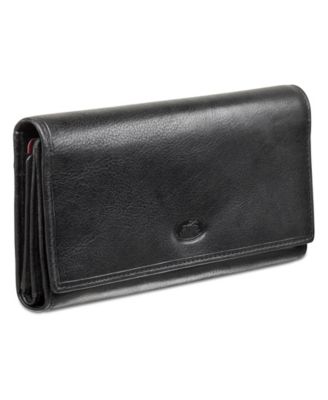 Equestrian-2 Collection RFID Secure Trifold Checkbook Wallet