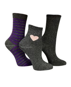 image of Love Sock Company 3 Pack Women-s Funky Shimmer Socks Bundle by
