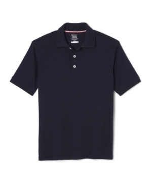 French Toast Big Boys Short Sleeve Interlock Knit Polo Shirt