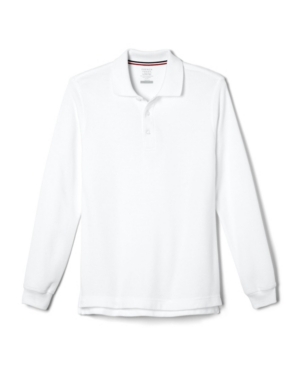 French Toast Toddler Boys Long Sleeve Pique Polo Shirt