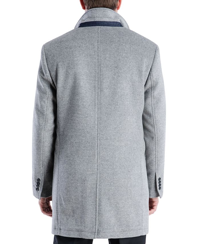 Michael Kors Men's Perrington Classic-Fit Double Breasted Top Coat - Macy's