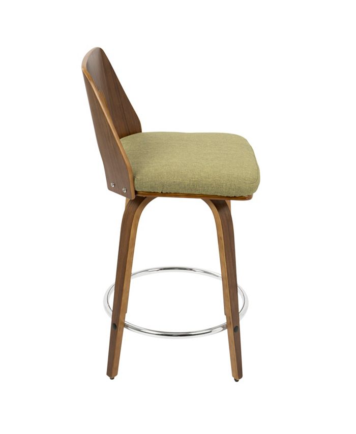 Lumisource - Trilogy 24" Counter Stool, Quick Ship (Set of 2)