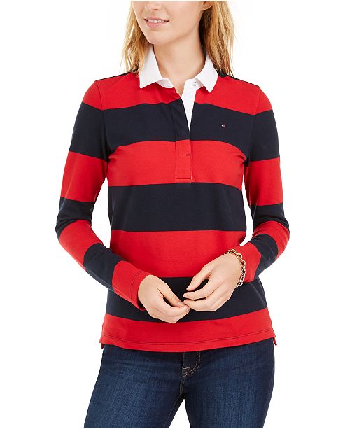 Tommy Hilfiger Striped Rugby Polo Shirt Created For Macy S