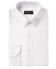 Alfani Men's AlfaTech Solid Dress Shirt, Created for Macy's