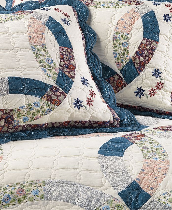 Martha Stewart Collection Wedding Rings King Bedspread, Created for