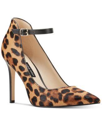 leopard heels nine west