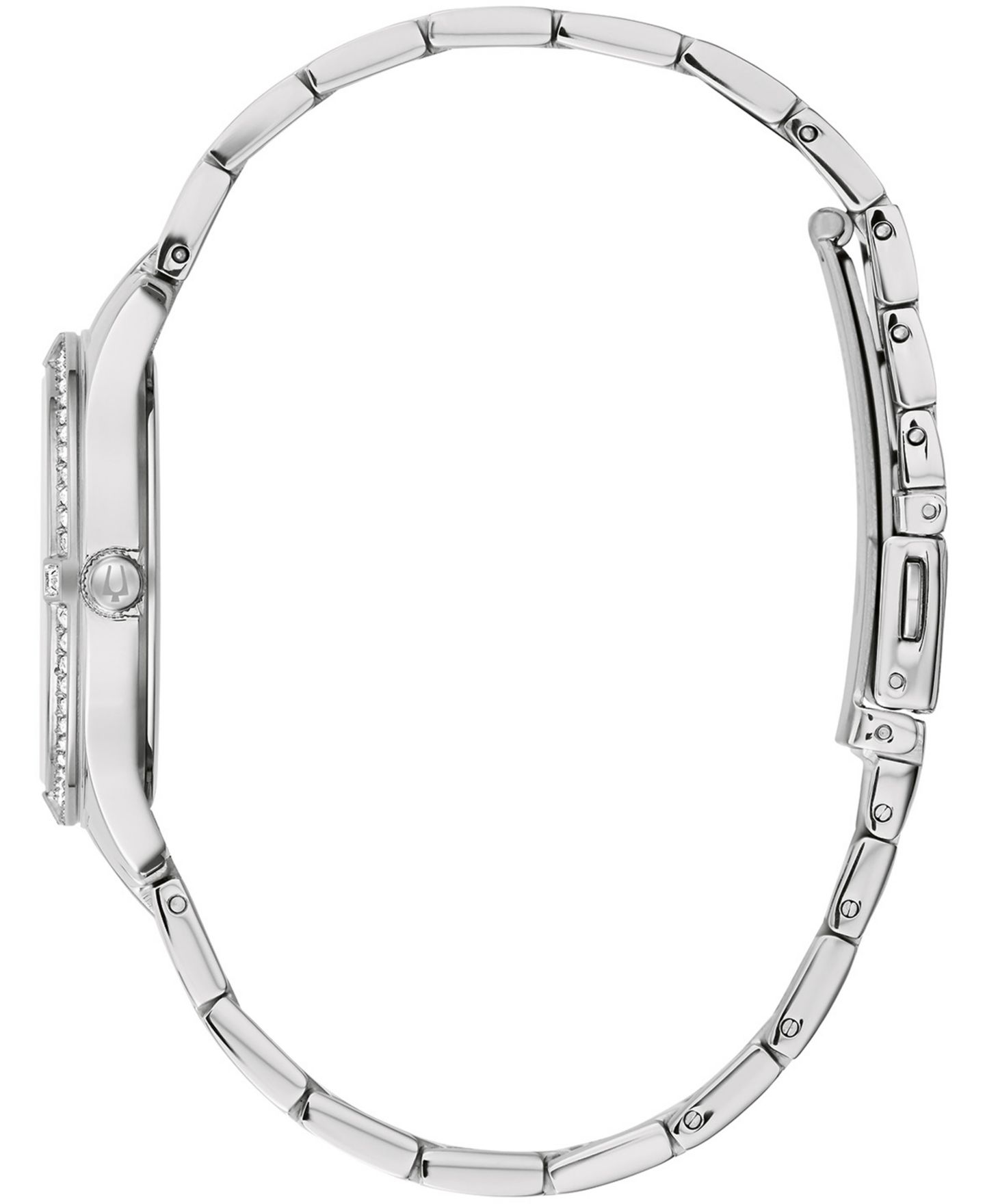 Женские часы Bulova Crystal на стальном браслете 32 мм — фото 3