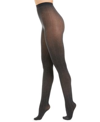 INC International Concepts - Women's Herringbone Tights With Metallic