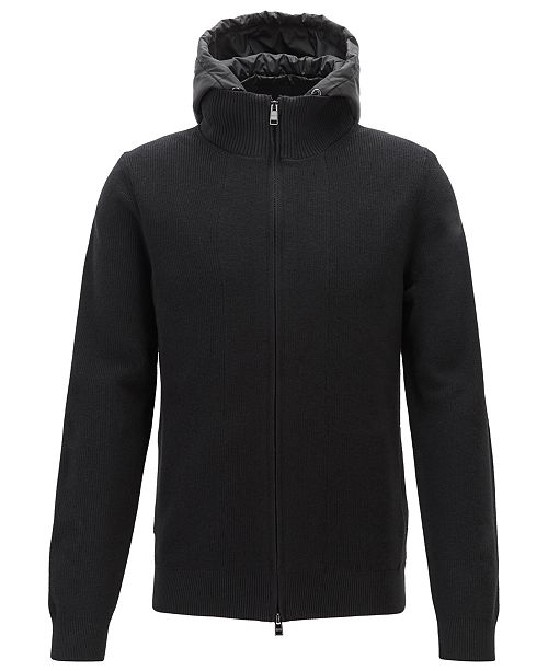 Hugo Boss Boss Men S Belmo Zip Through Knitted Jacket Reviews
