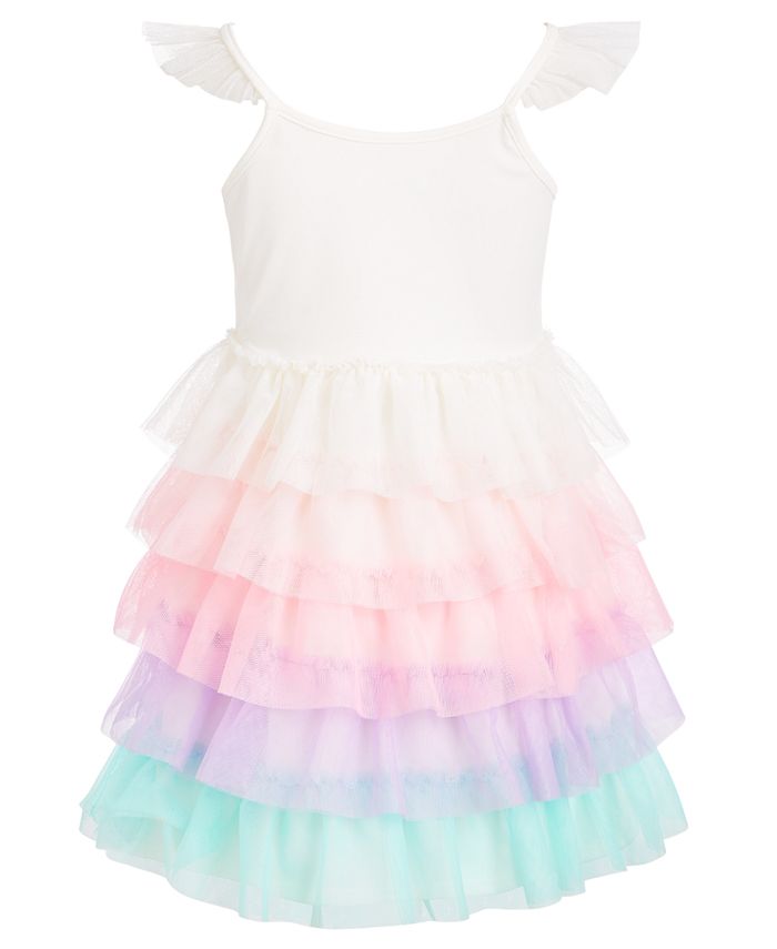 Epic Threads Little Girls Sequined Tiered Dress, Created for Macy's ...