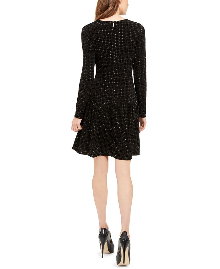 Michael Kors Embellished Shirred Dress - Macy's
