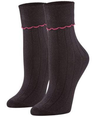Hue Women's 3-Pk. Scalloped Pointelle Crew Socks - Macy's