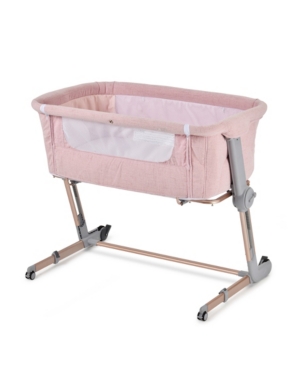 Unilove Pink Hugme Plus Bedside Sleeper Bassinet Includes Mattress and Travel Bag