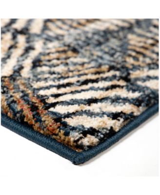 CLOSEOUT! Orian Adagio Textured Penny Blue 5'1" x 7'6" Area Rug