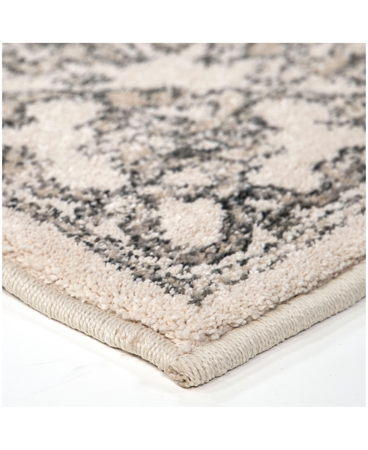 Orian Riverstone Persian Tonal Light Gray 9 'x Area Rug