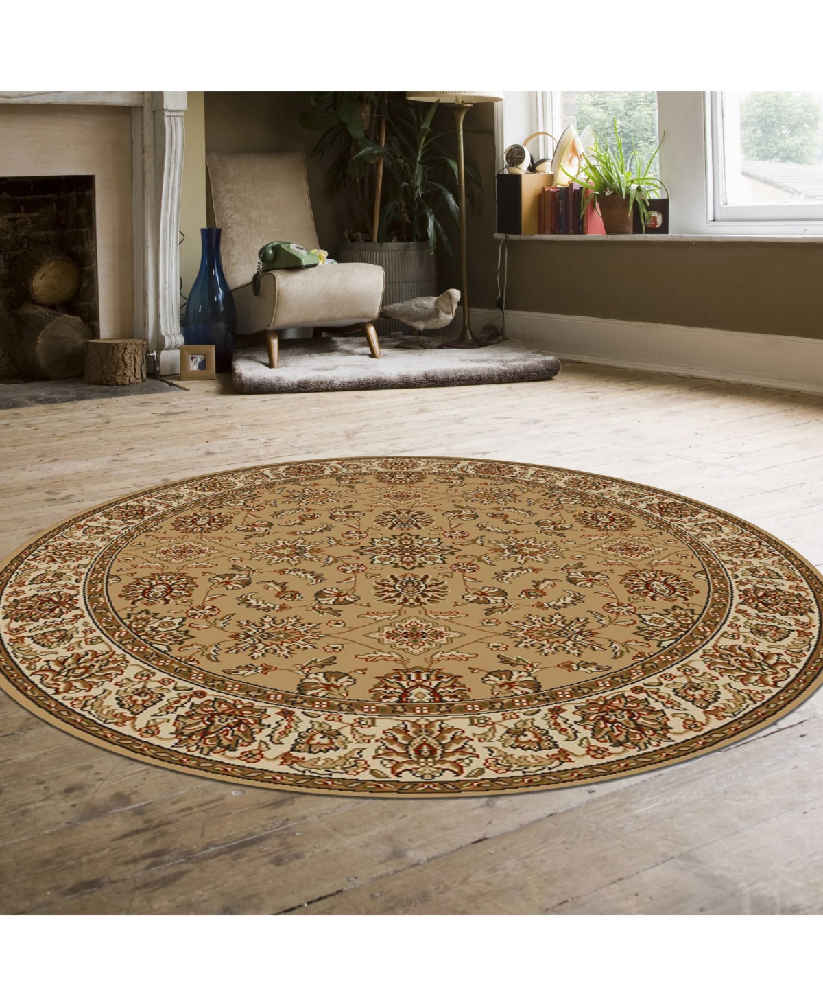 Closeout! Km Home 1592/1075Pesaro Beige 5'3