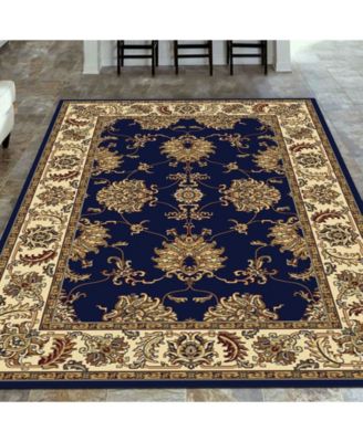 CLOSEOUT! 1330/1241/NAVY Navelli Blue 5'5" x 8'3" Area Rug