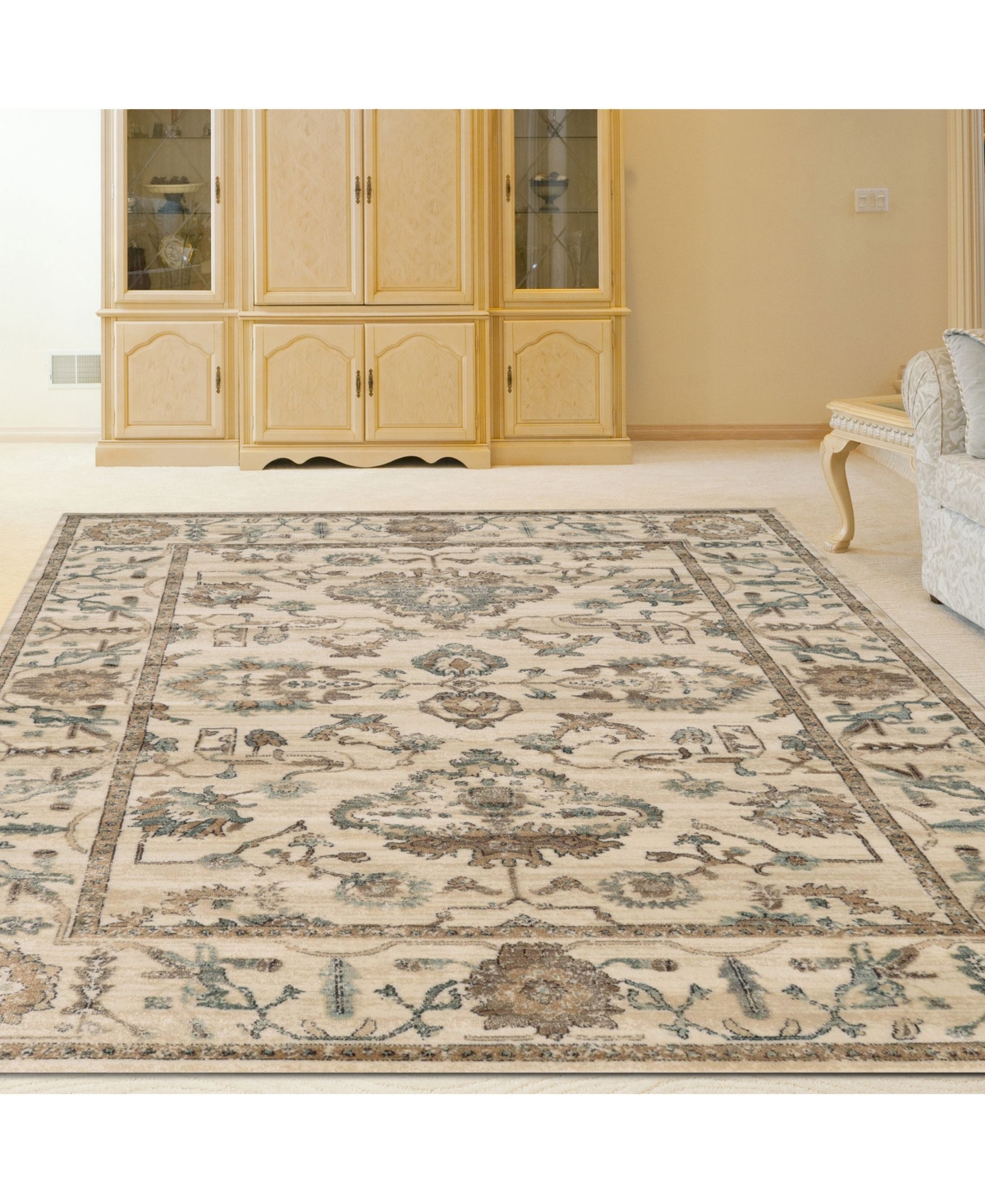 Closeout! Km Home 3562/0020/Bone Cantu Ivory/3'3