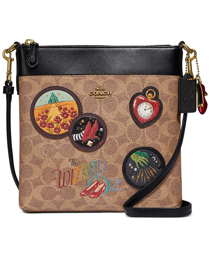 COACH Coated Canvas Signature Wizard Of Oz Kitt Crossbody & Reviews -  Handbags & Accessories - Macy's