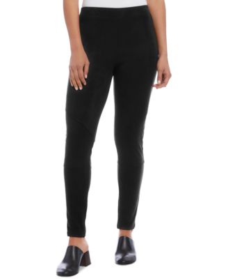 Karen Kane Faux-Suede Moto Skinny Pants 