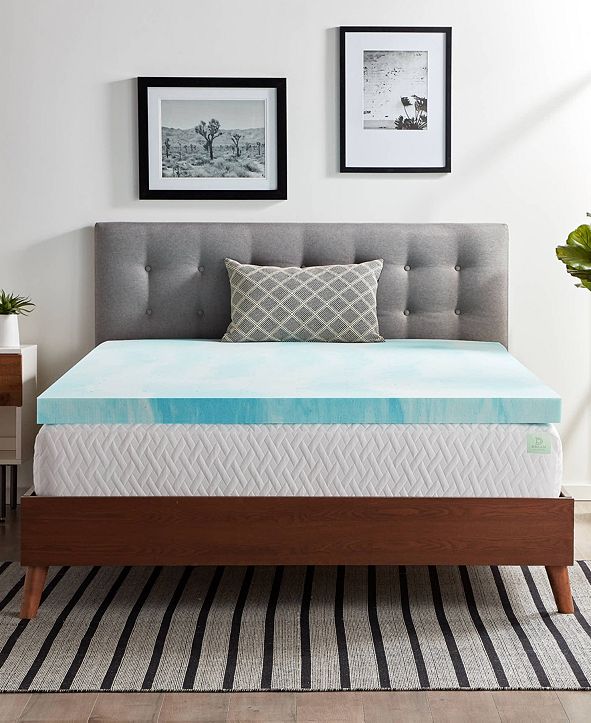 Lucid 3" Gel Swirl Memory Foam Mattress Topper, California ...