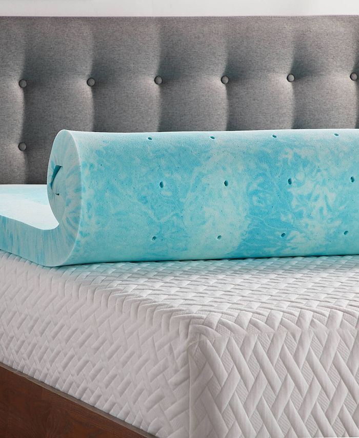 Lucid 3" Gel Swirl Memory Foam Mattress Topper, Twin Macy's