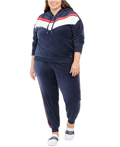 plus size tommy hilfiger sweat suit