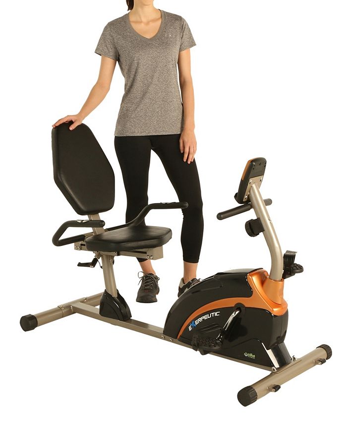 exerpeutic 1500xl magnetic recumbent exercise bike with bluetooth and smart cloud fitness app