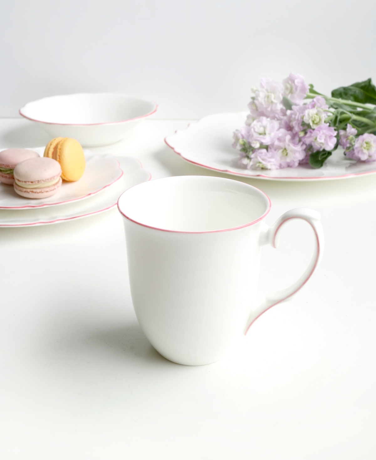 Twig New York Amelie Roseate Rim Mugs - Set of 2