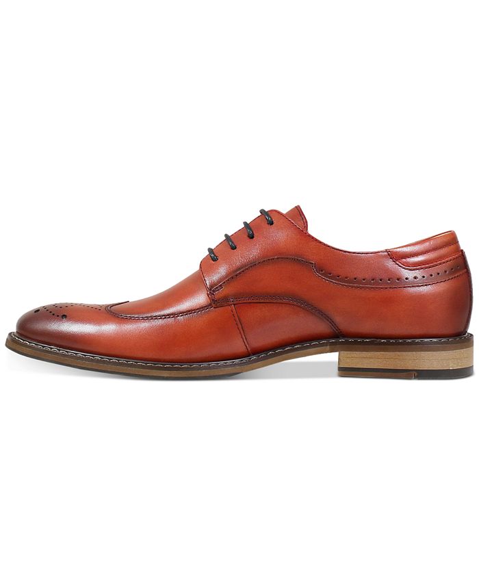 Stacy Adams Men's Ivingale Wingtip Lace Up,Black/Gray,7M | Oxfords-156892