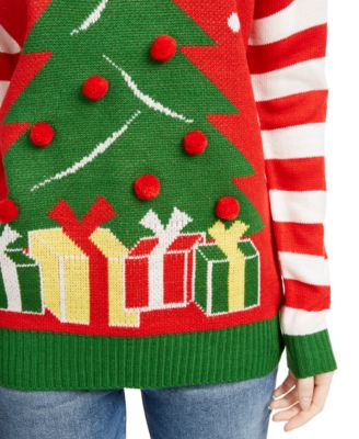 Ultra Flirt Juniors' Christmas Tree Sweater