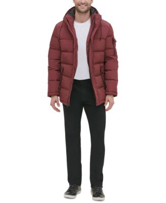 hooded puffer parka