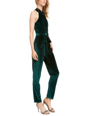 rachel rachel roy harland open back velvet jumpsuit