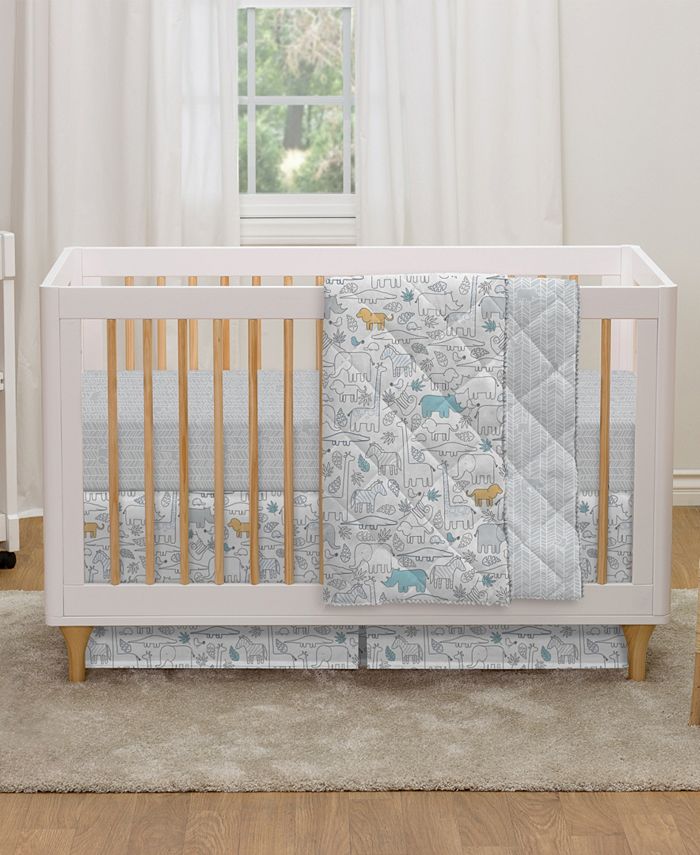 Lolli Living - Safari 4-Piece Crib Bedding Set