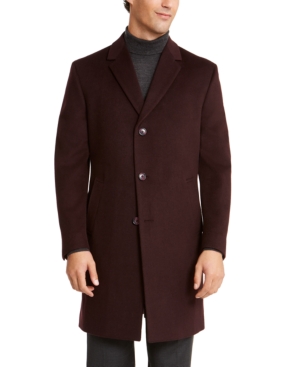 Kenneth Cole Reaction Men's Raburn Slim-Fit Solid Overcoat
