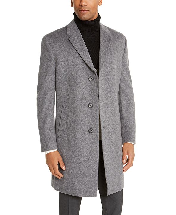 Kenneth Cole Men's Raburn Slim-Fit Solid Overcoat & Reviews - Coats ...
