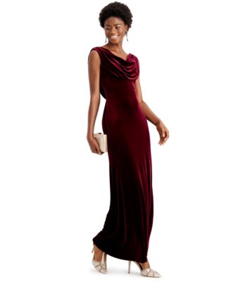 vince camuto velvet wrap dress