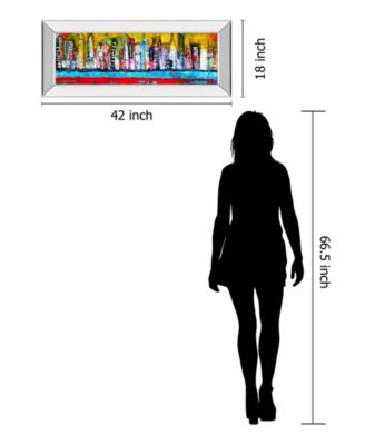 Skyline by Erin Ashley Mirror Framed Print Wall Art - 18" x 42"