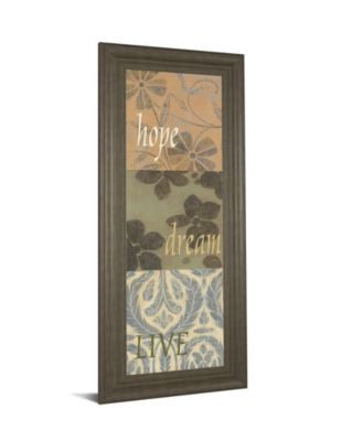 Classy Art Uplift I by Vision Studio Framed Print Wall Art - 18" x 42"