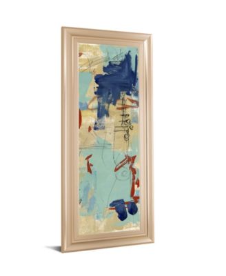 Composition 4A by Melissa Wang Framed Print Wall Art - 18" x 42"