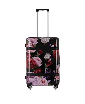 Triforce Luggage Triforce Versailles 3-Piece Spinner Floral Luggage Set ...