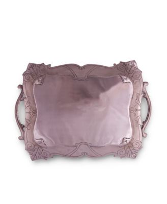 Designs Aluminum Fleur-De-Lis Rectangle Tray