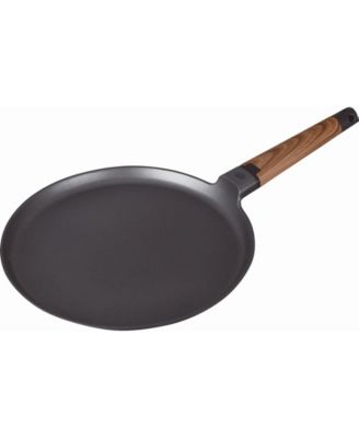 MasterPan - Designer Series Non-Stick Cast Aluminum Crepe Pan with Detachable Handle, 11", Black