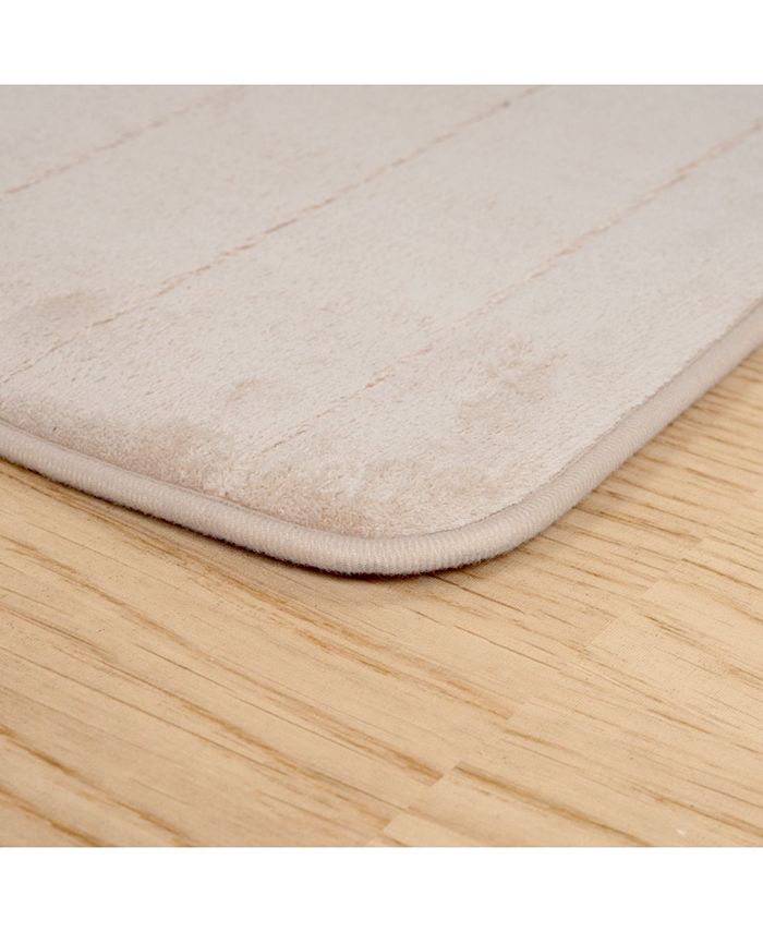 Baldwin Home Memory Foam Striped Extra Long Bath Mat Macy's