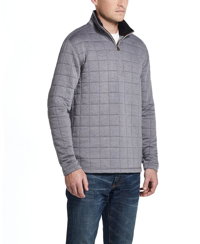 Weatherproof Vintage Men s Quilted Quarter Zip Pullover Macy s