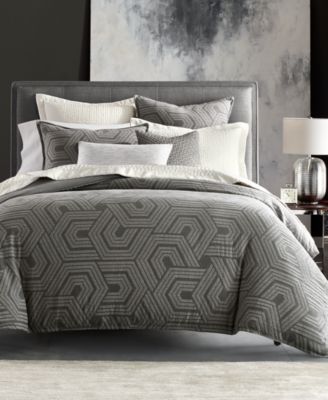 Hotel Collection Textured Hexagon Bedding Collection Created For