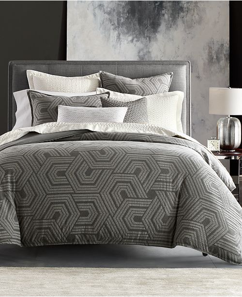 Hotel Collection Textured Hexagon King Duvet Created For Macy S